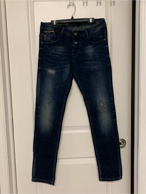 Diesel Men's Slim Jeans Dark Blue Washed